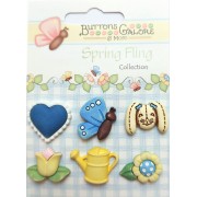 Decorative Buttons -  Spring Fling  Collection